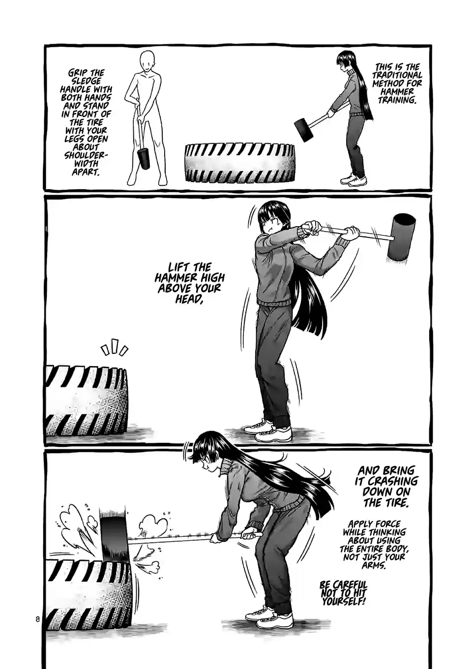 Danberu Nan Kiro Moteru? Vol. 10 Ch. 99 Hammer Training