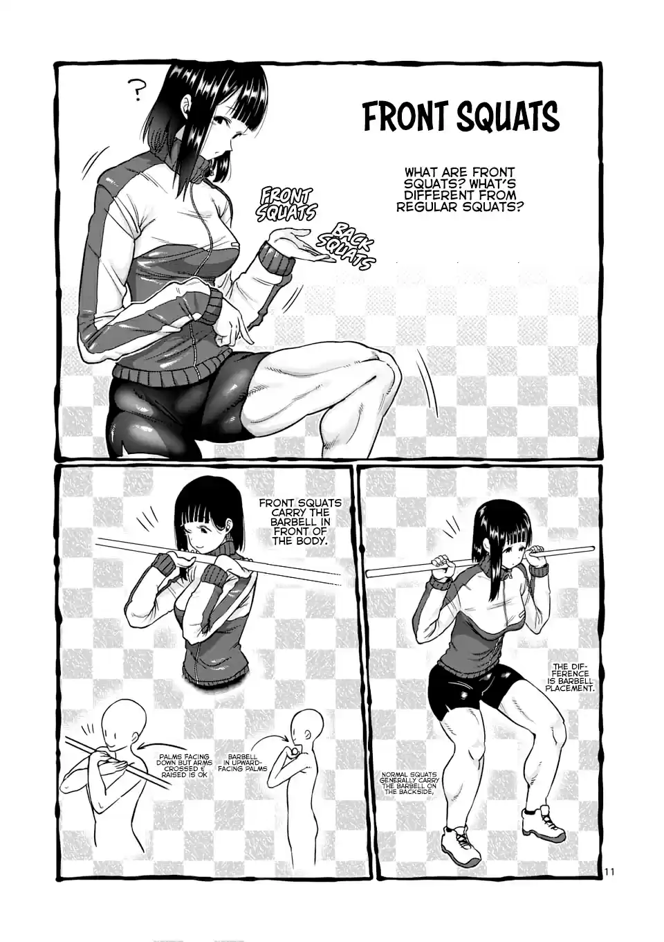 Danberu Nan Kiro Moteru? Vol. 8 Ch. 73 Front Squats