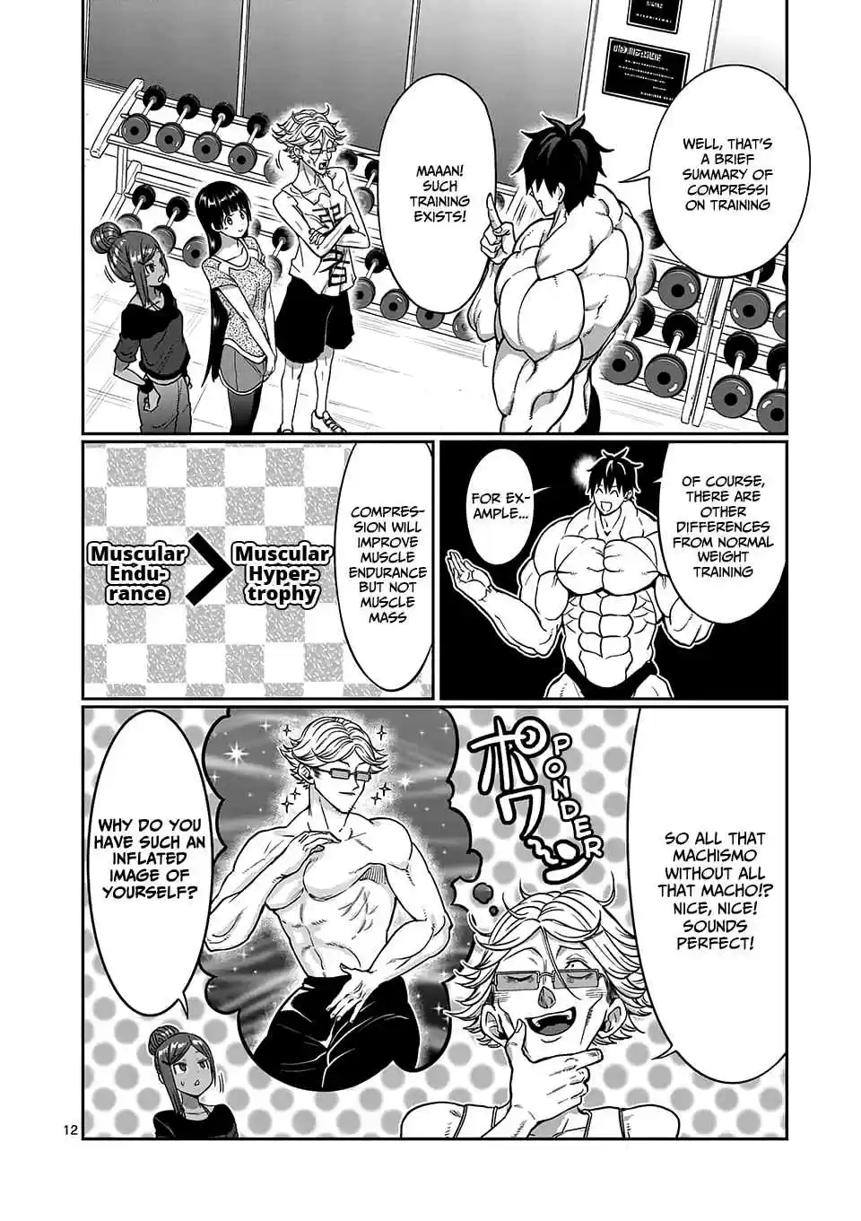 Danberu Nan Kiro Moteru? Vol. 9 Ch. 85 Compression Training