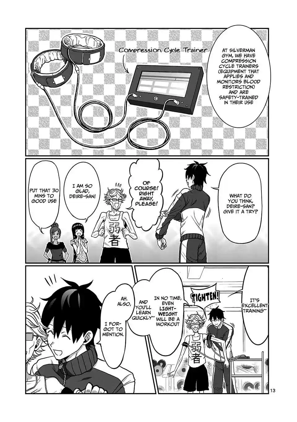 Danberu Nan Kiro Moteru? Vol. 9 Ch. 85 Compression Training