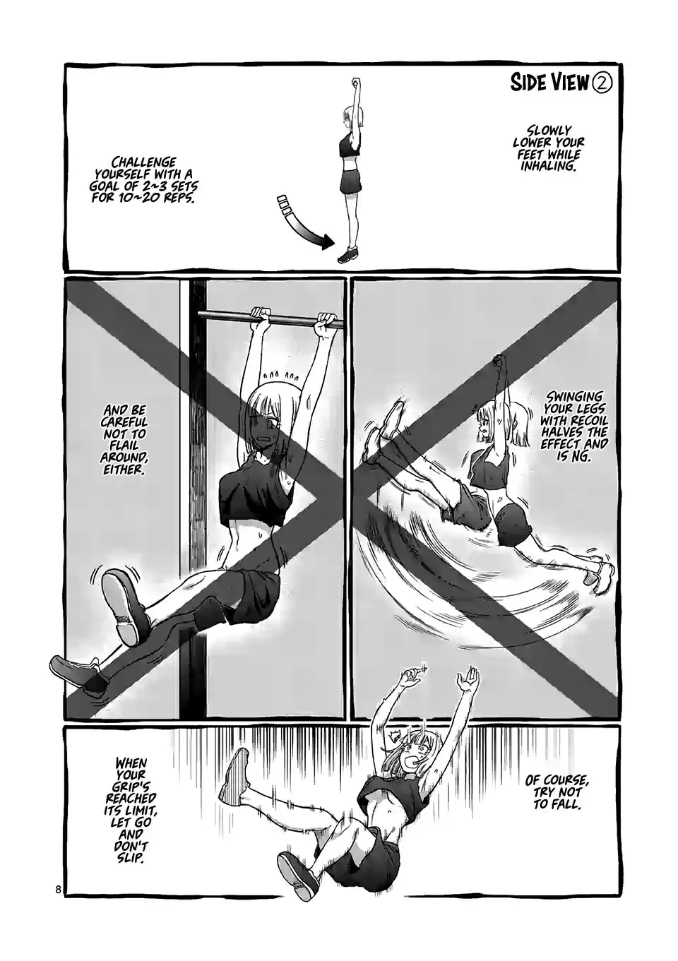 Danberu Nan Kiro Moteru? Vol. 9 Ch. 90 Hanging Leg Raises