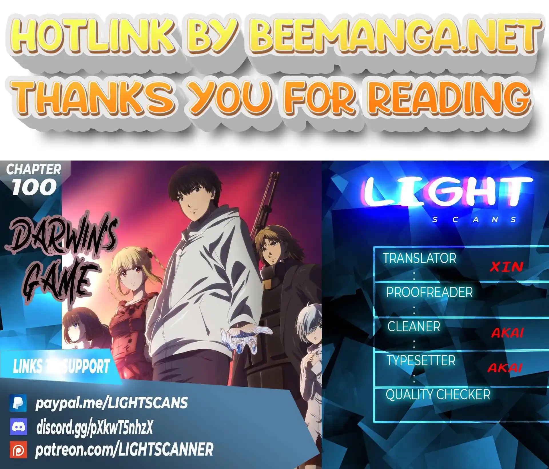 Darwin’s Game Chapter 100