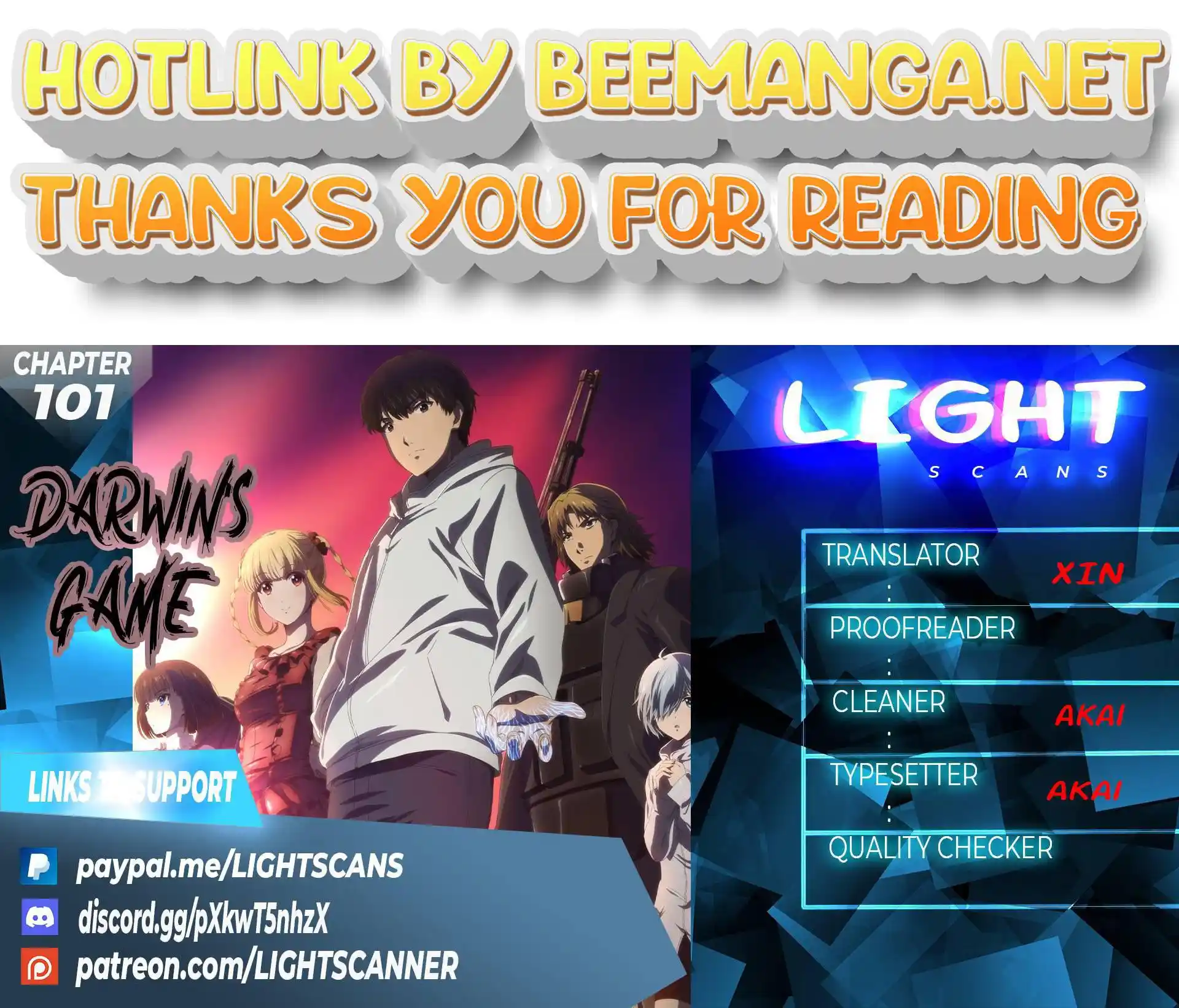 Darwin’s Game Chapter 101
