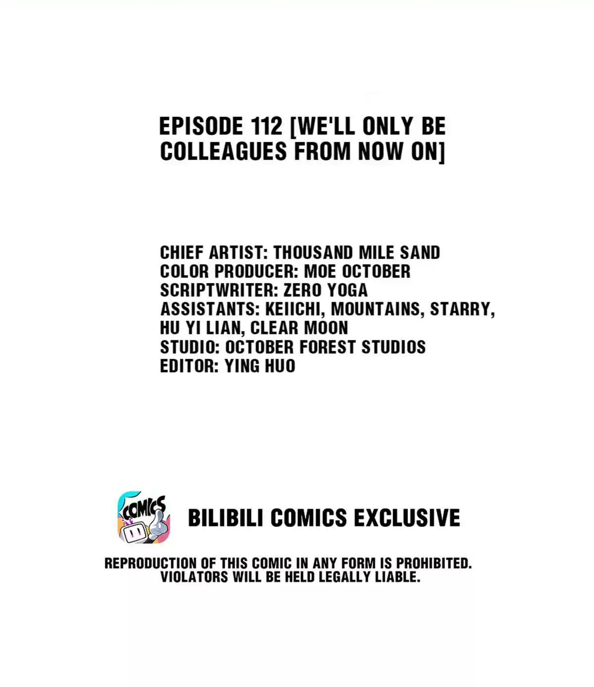 Dear Boy, You Dropped Your Integrity 124.1 We'll Only Be Colleagues From Now On