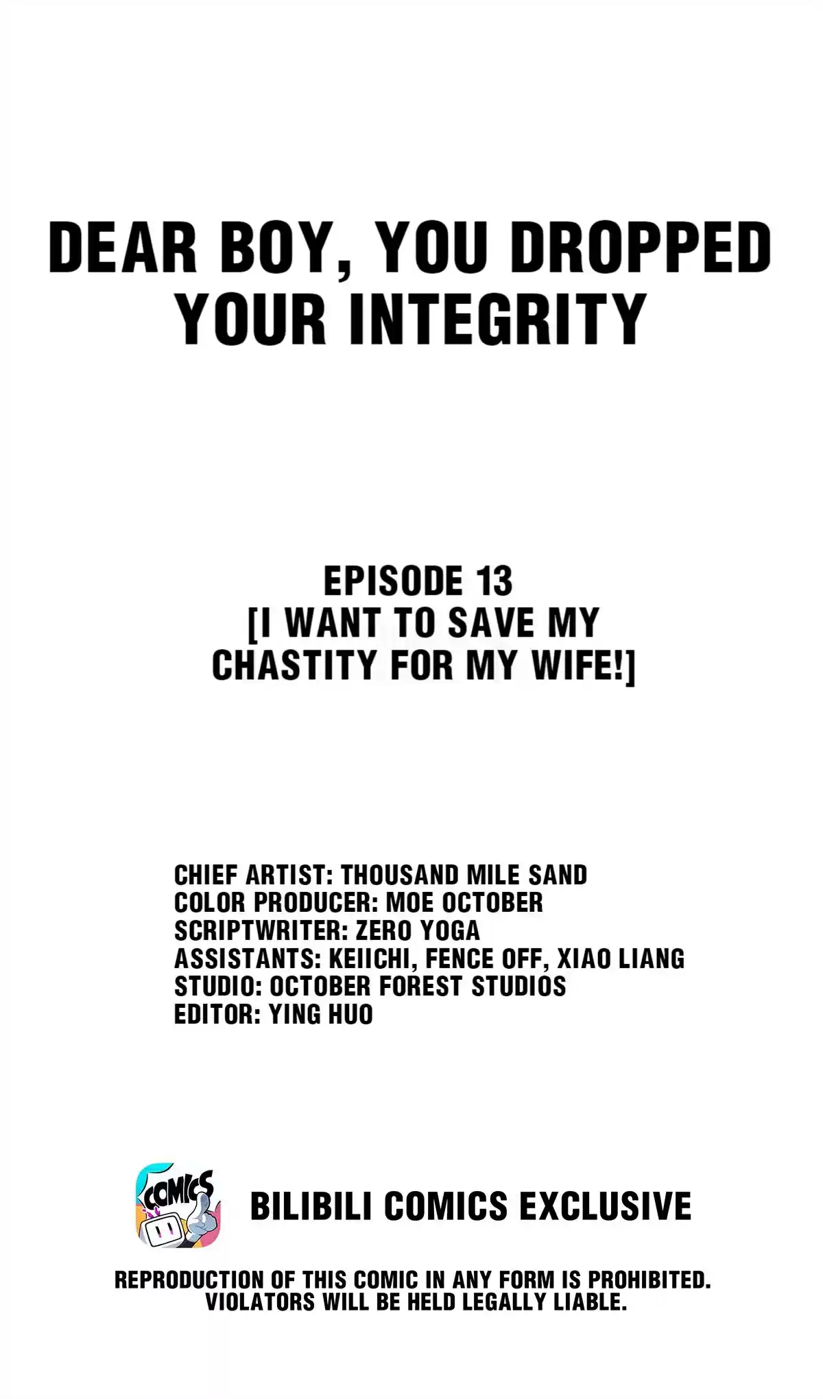 Dear Boy, You Dropped Your Integrity 13 I Want To Save My Chastity For My Wife!