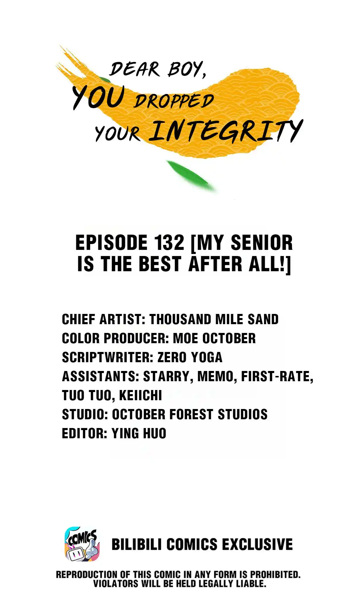 Dear Boy, You Dropped Your Integrity 148