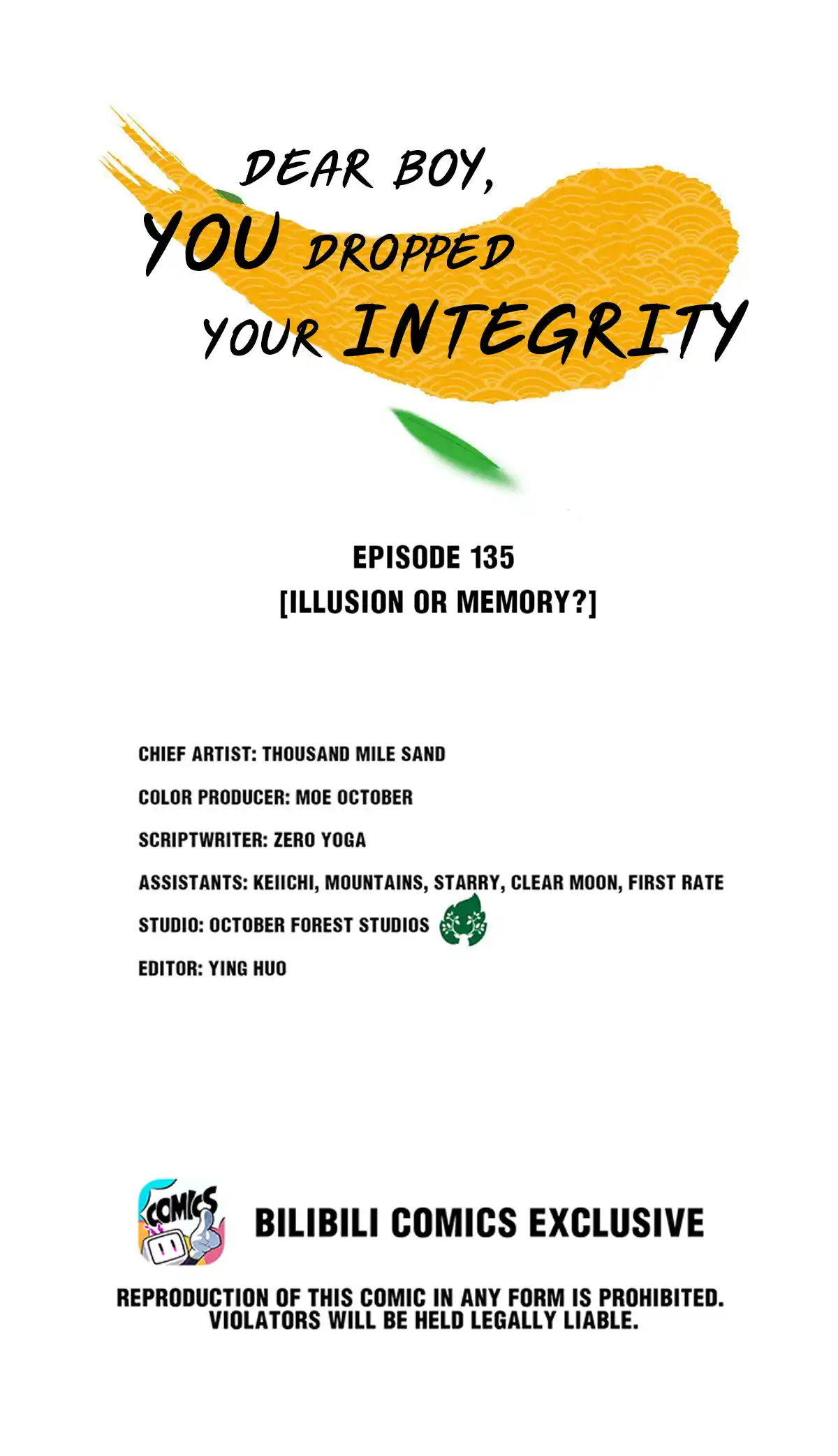 Dear Boy, You Dropped Your Integrity 153