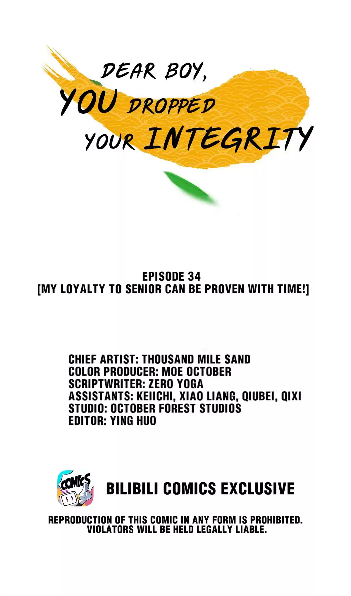 Dear Boy, You Dropped Your Integrity 34 My Loyalty To Senior Can Be Proven With Time!