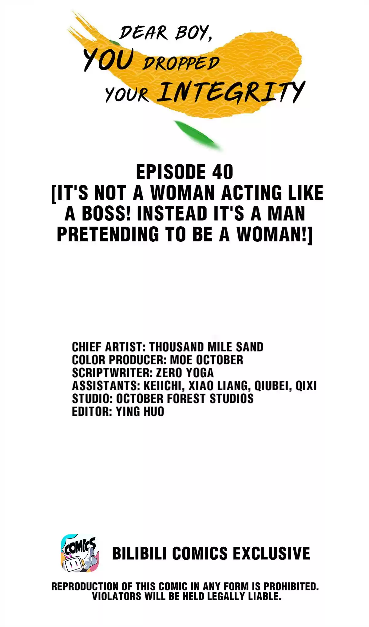 Dear Boy, You Dropped Your Integrity 40 It's Not A Woman Acting Like a boss! Instead It's A Man Pretending To Be A Woman!