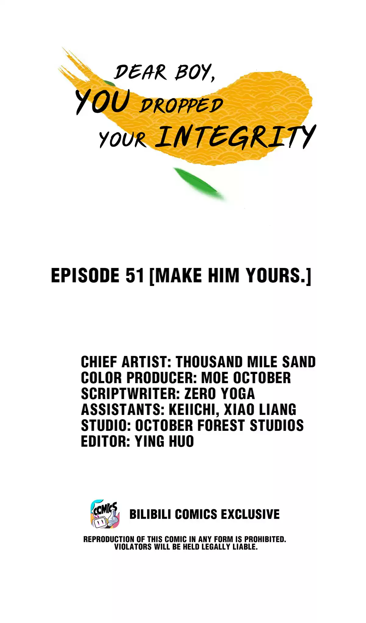 Dear Boy, You Dropped Your Integrity 54 Make Him Yours.