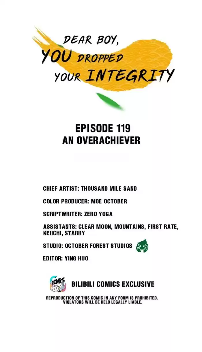 Dear Boy, You Dropped Your Integrity Chapter 119