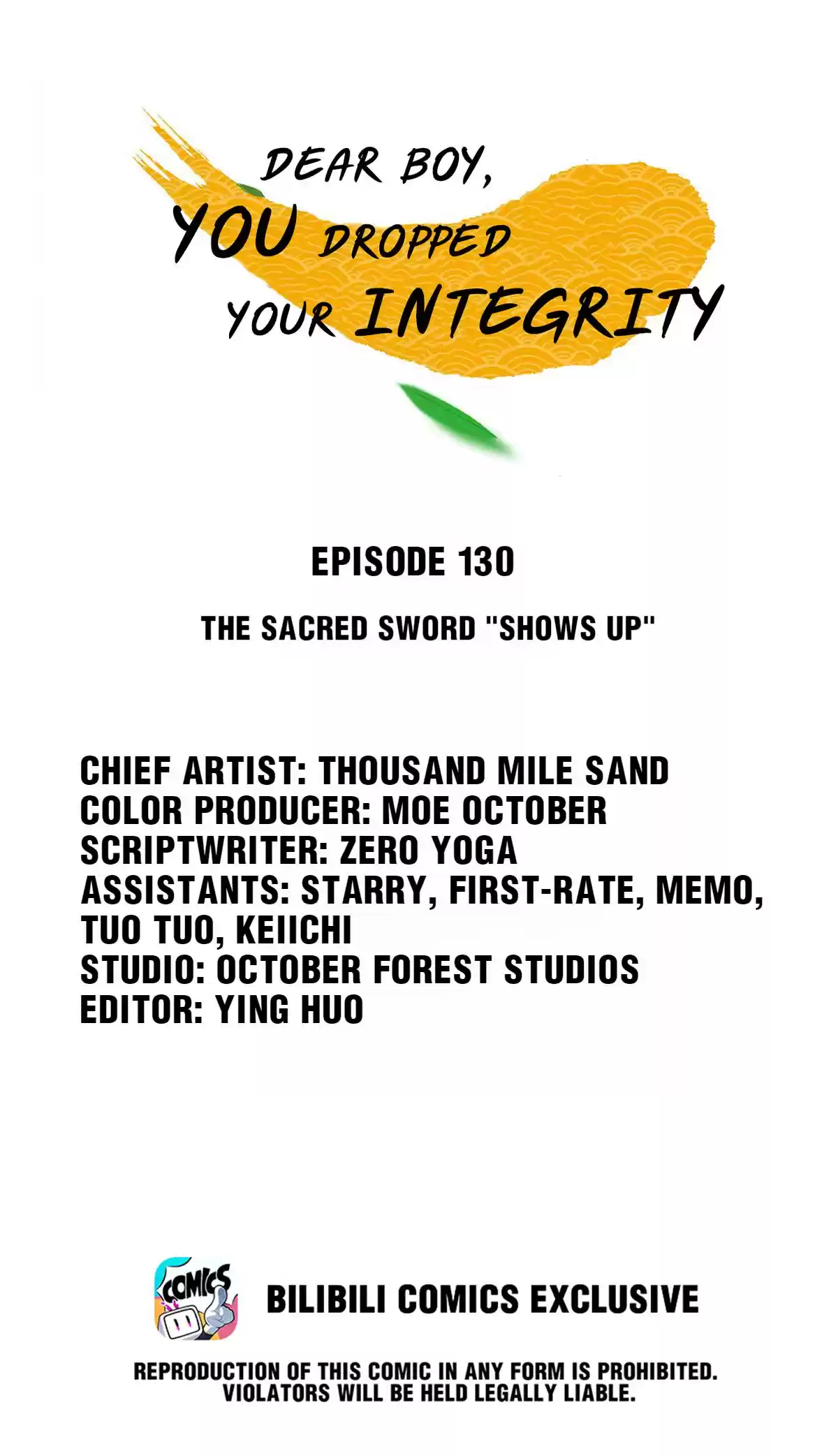 Dear Boy, You Dropped Your Integrity Chapter 146