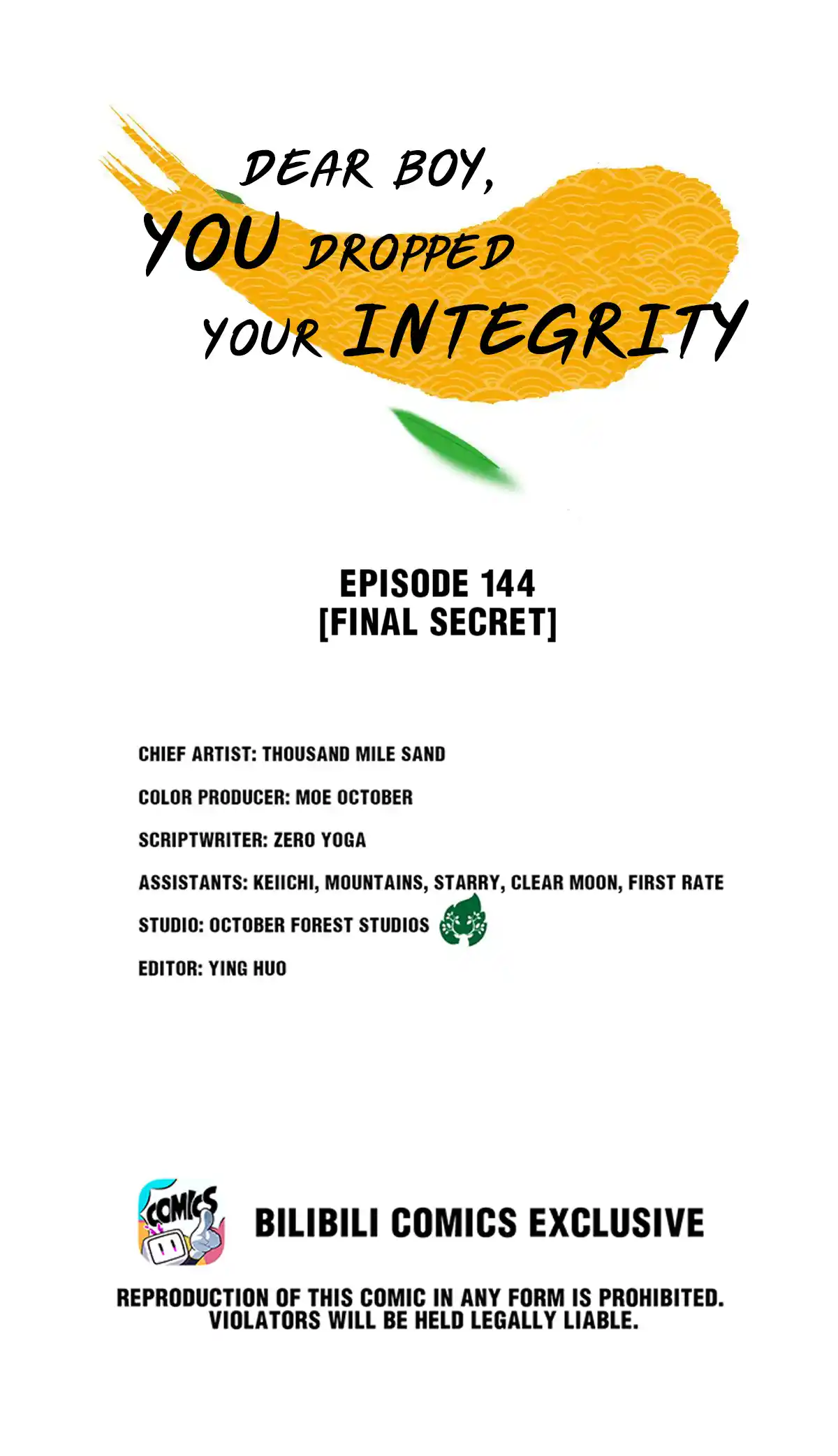 Dear Boy, You Dropped Your Integrity Chapter 162