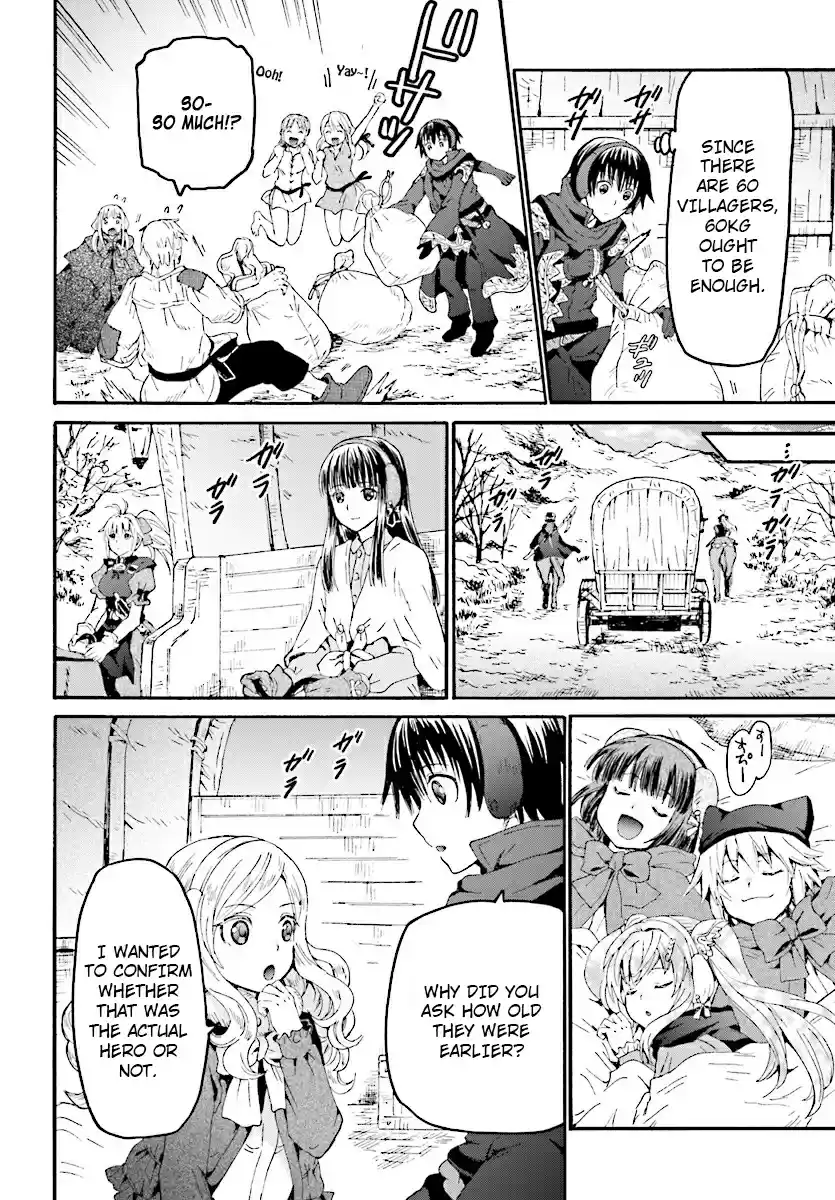 Death March kara Hajimaru Isekai Kyousoukyoku Ch. 46 Sampling Food, the Kotatsu and a Holy Inscription