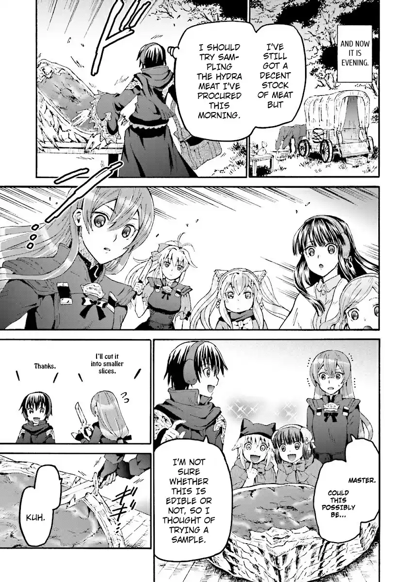Death March kara Hajimaru Isekai Kyousoukyoku Ch. 46 Sampling Food, the Kotatsu and a Holy Inscription