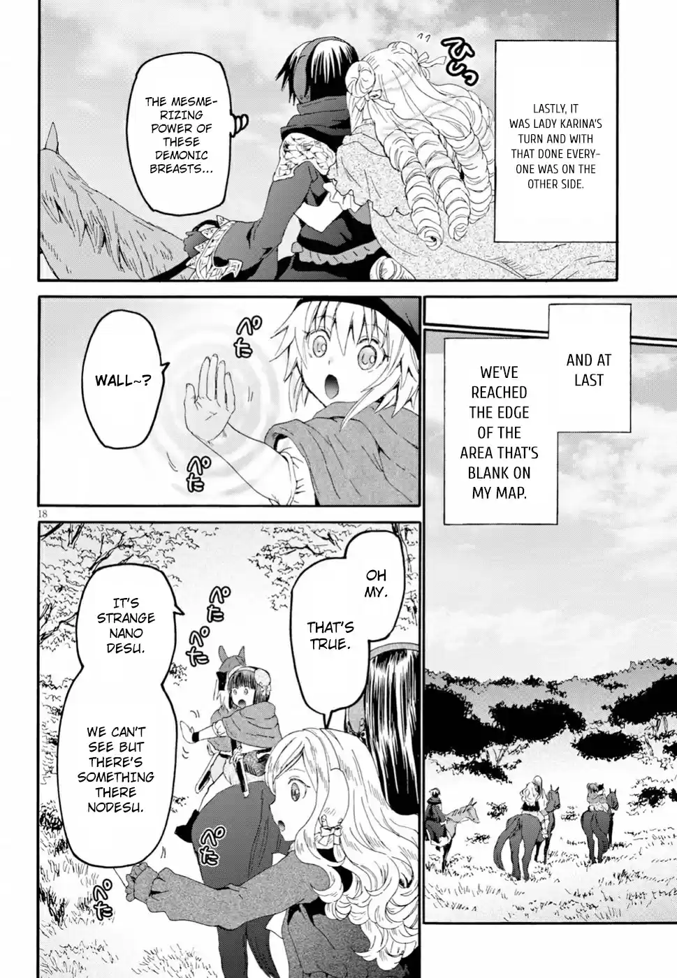 Death March kara Hajimaru Isekai Kyousoukyoku Ch. 53 The Barrier Wall of the Mountain Tree