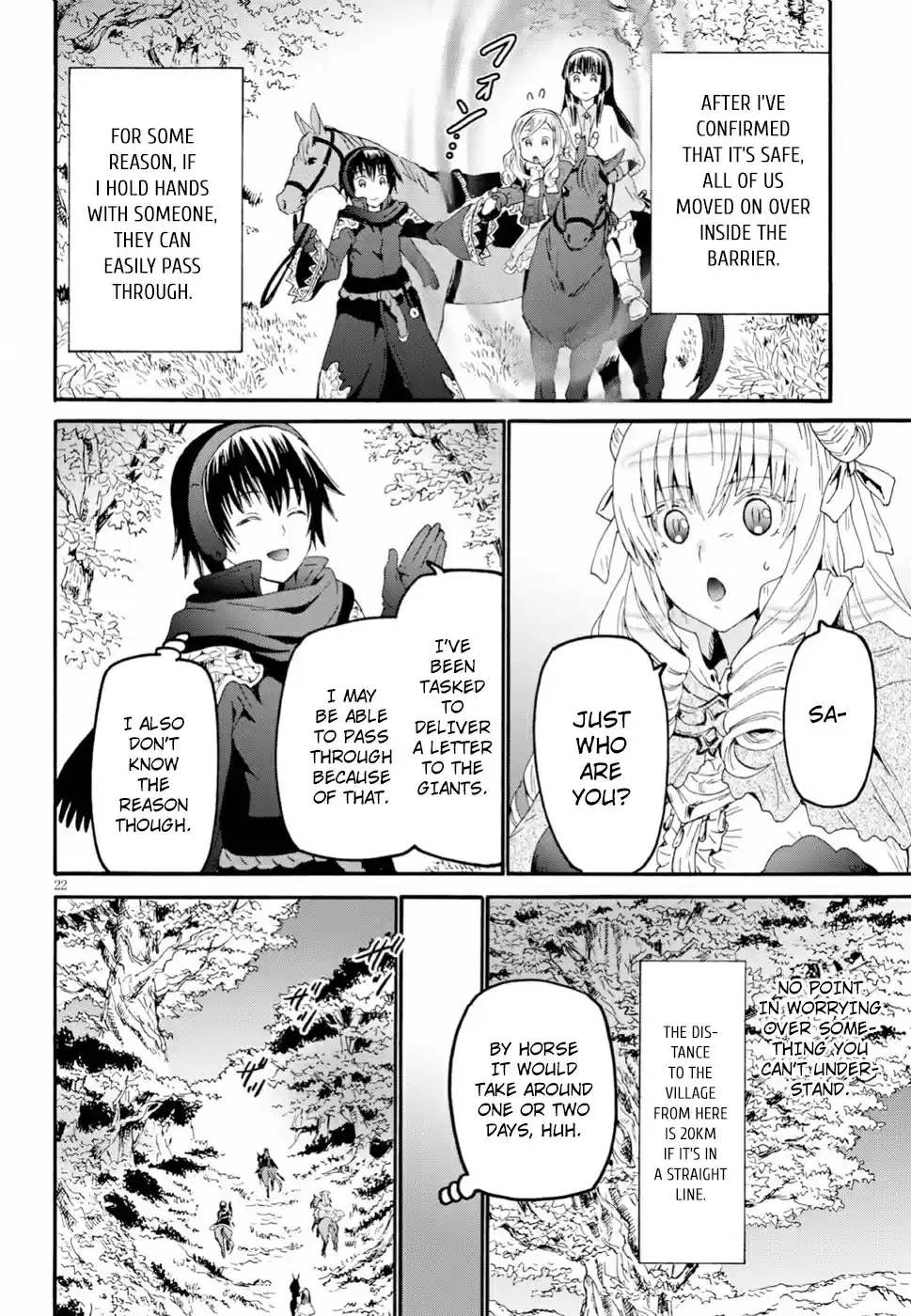 Death March kara Hajimaru Isekai Kyousoukyoku Ch. 53 The Barrier Wall of the Mountain Tree