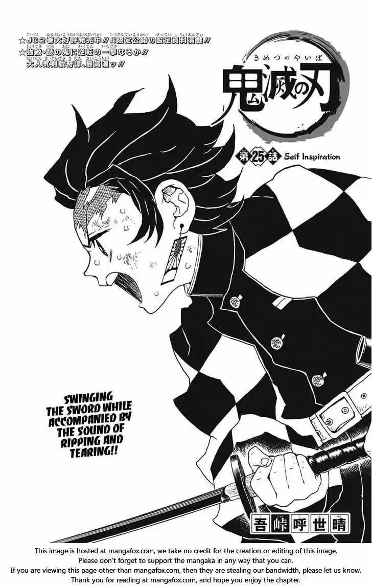 Demon Slayer: Kimetsu no Yaiba Demon Slayer Chapter 25