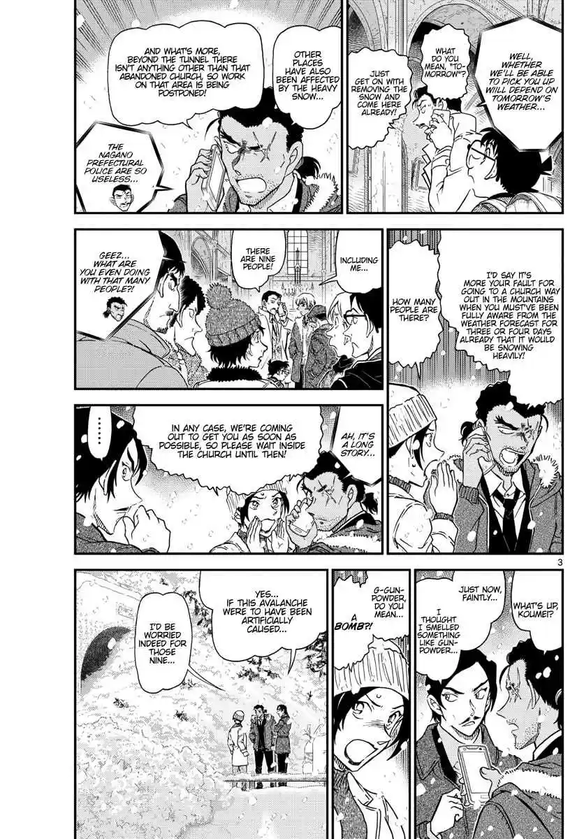 Detective Conan Ch. 1028 Mountain Villa in the Snowy Mountains