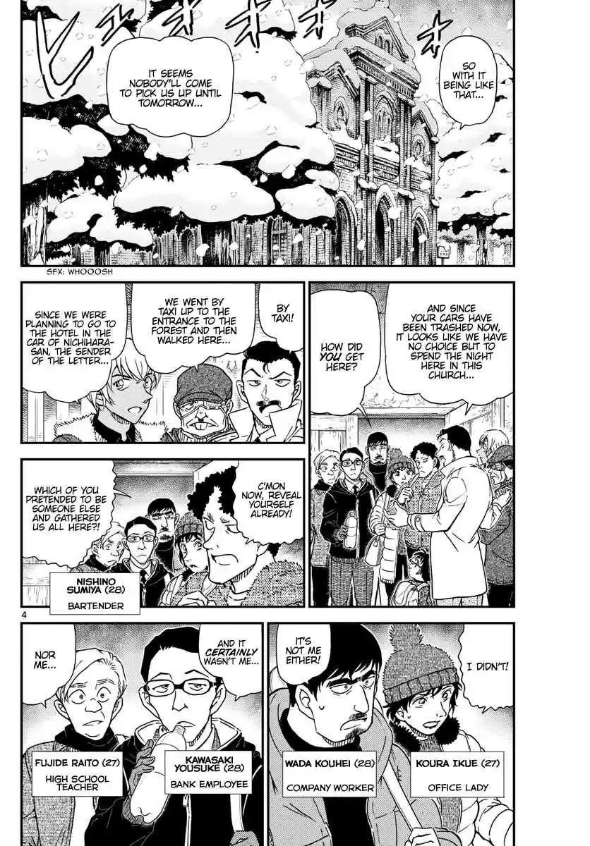 Detective Conan Ch. 1028 Mountain Villa in the Snowy Mountains