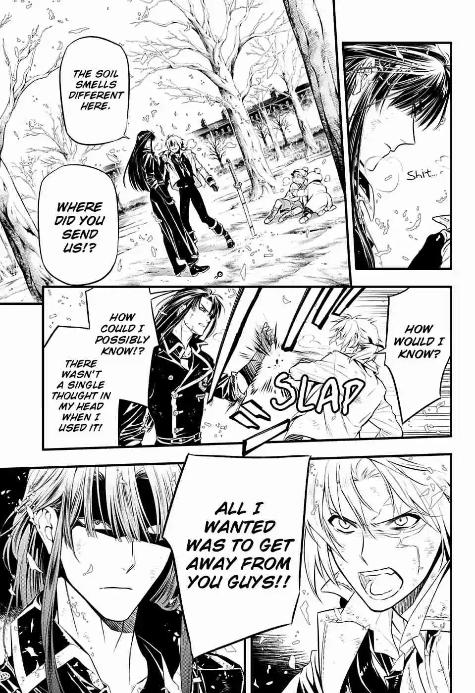 D.Gray man Ch. 230 Saying Goodbye to A.W Tear Tracks in the Flickering Light