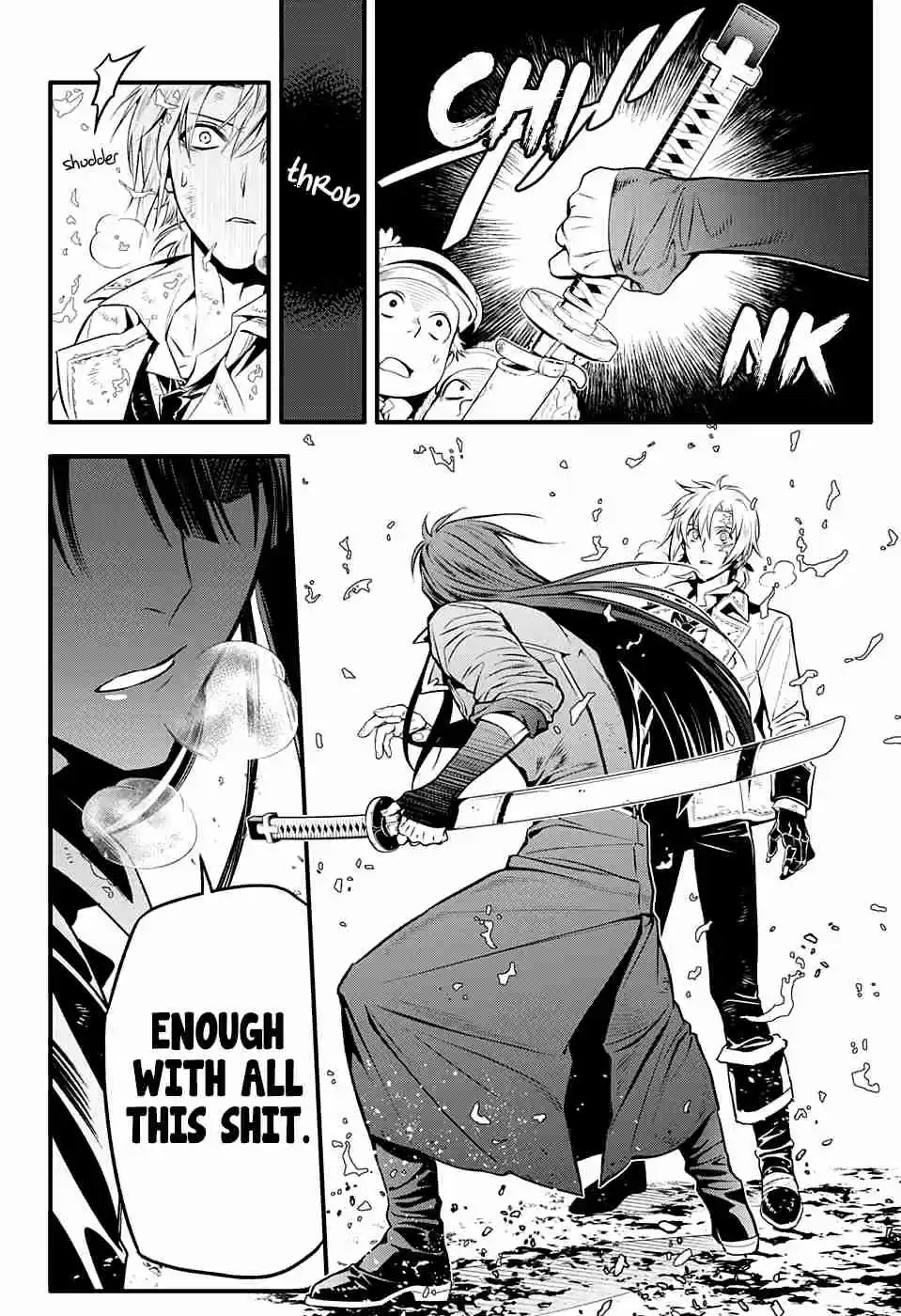 D.Gray man Ch. 230 Saying Goodbye to A.W Tear Tracks in the Flickering Light
