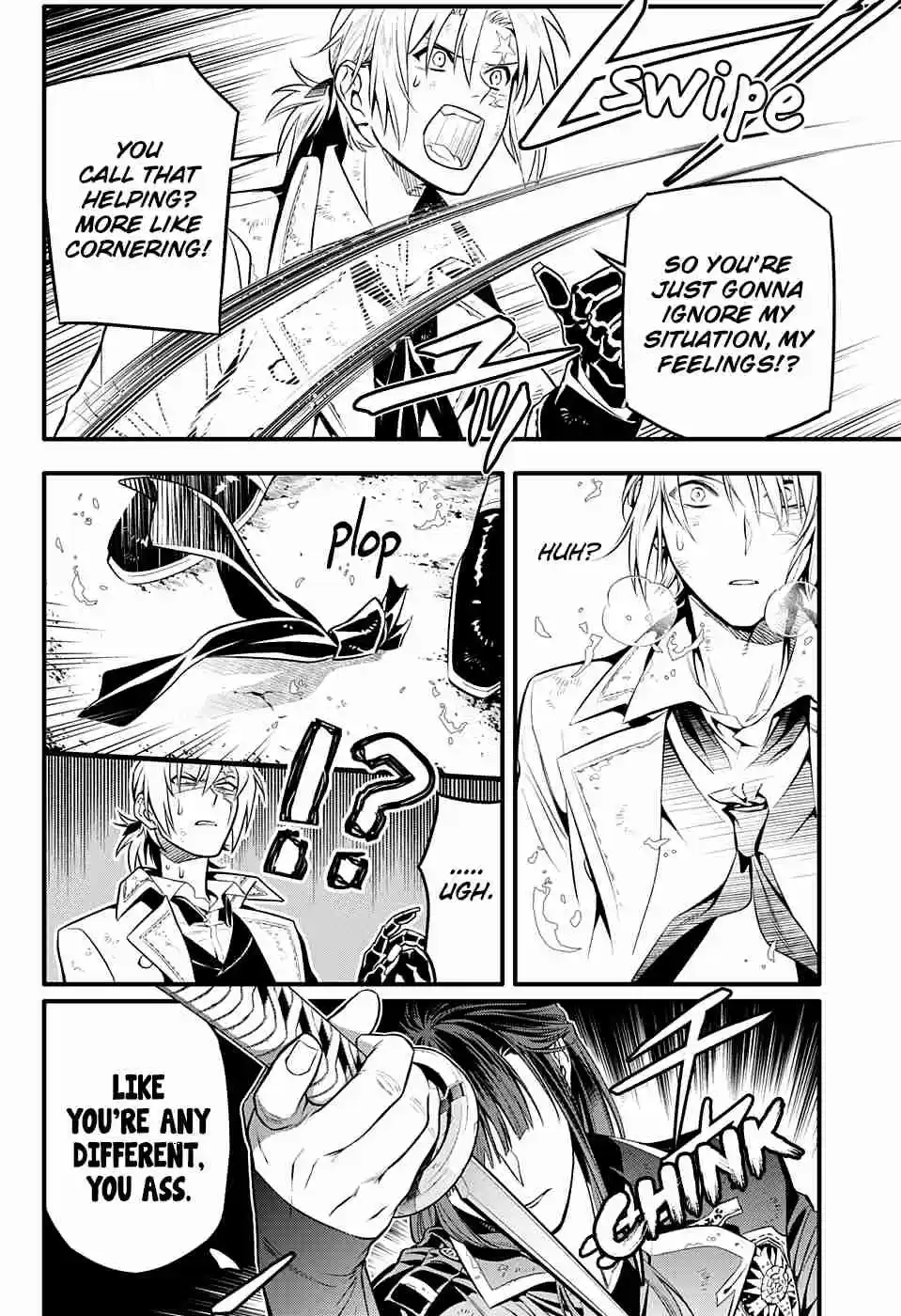 D.Gray man Ch. 230 Saying Goodbye to A.W Tear Tracks in the Flickering Light