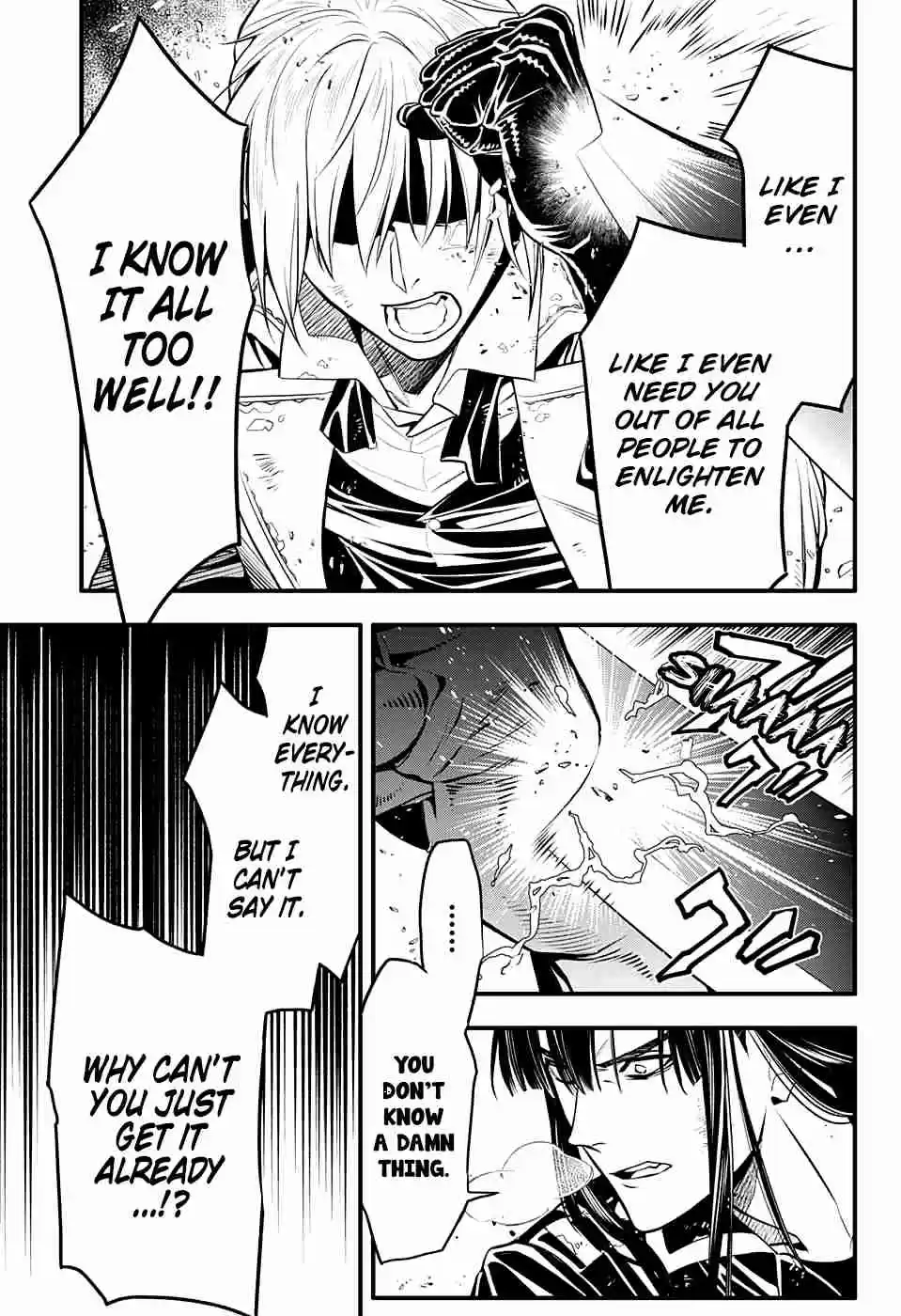 D.Gray man Ch. 230 Saying Goodbye to A.W Tear Tracks in the Flickering Light