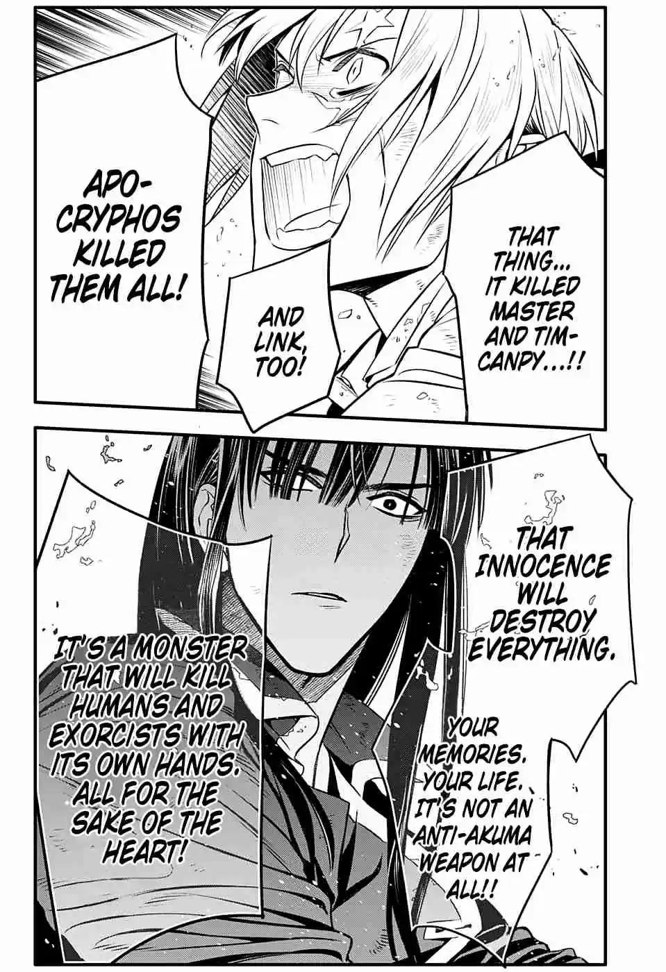 D.Gray man Ch. 230 Saying Goodbye to A.W Tear Tracks in the Flickering Light