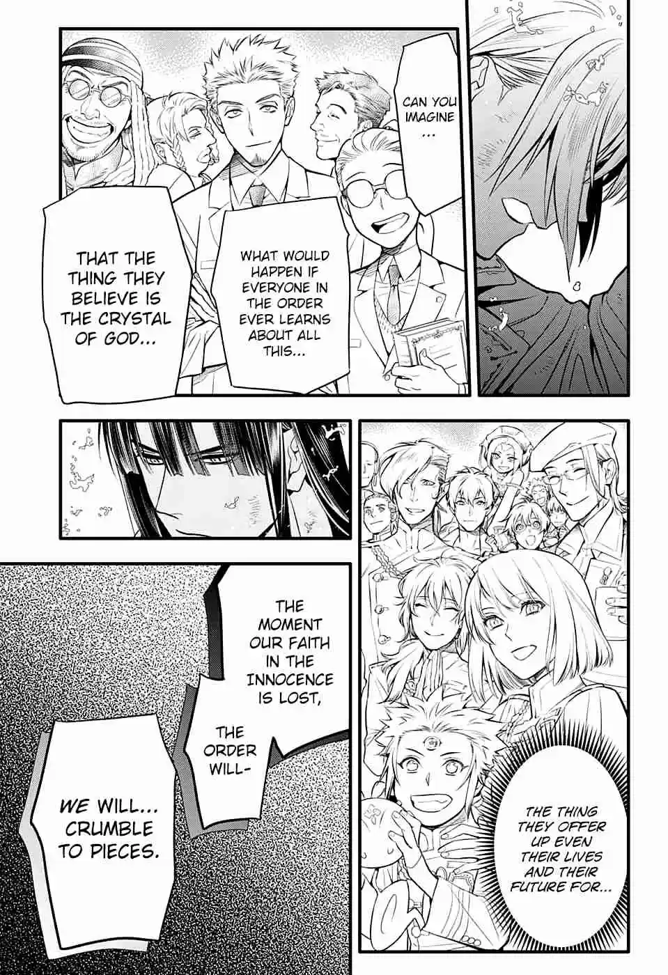 D.Gray man Ch. 230 Saying Goodbye to A.W Tear Tracks in the Flickering Light