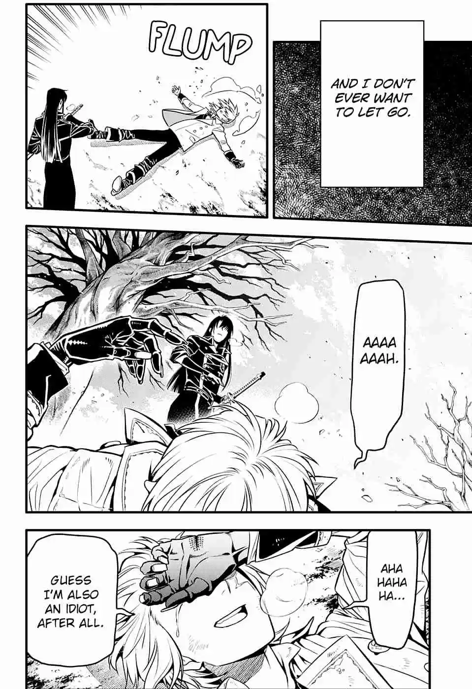 D.Gray man Ch. 230 Saying Goodbye to A.W Tear Tracks in the Flickering Light