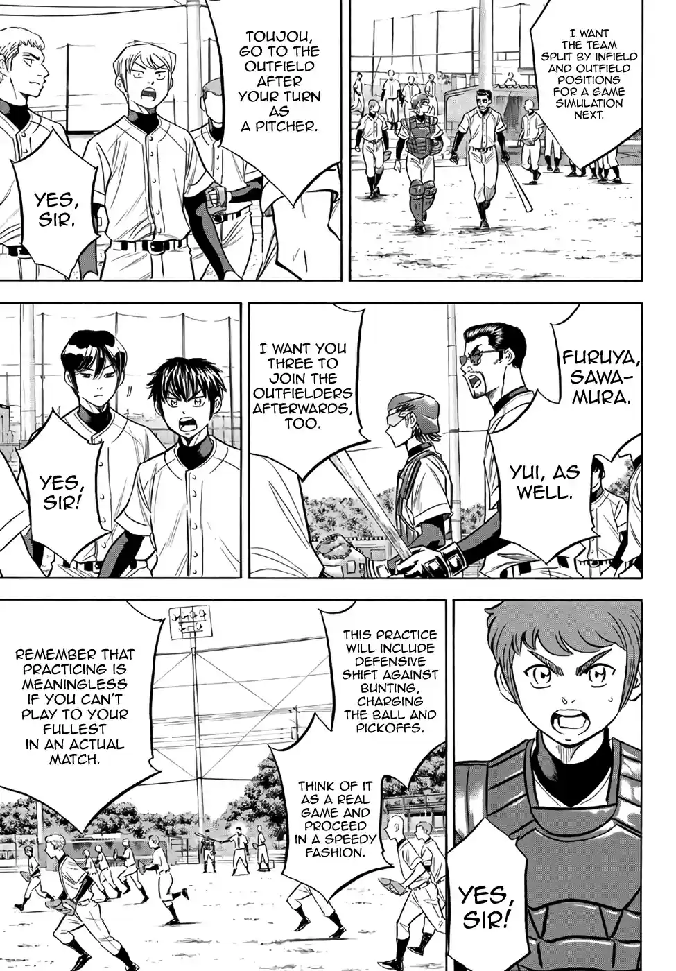 Diamond no Ace Act II Ch. 135 Rabbit vs Turtle