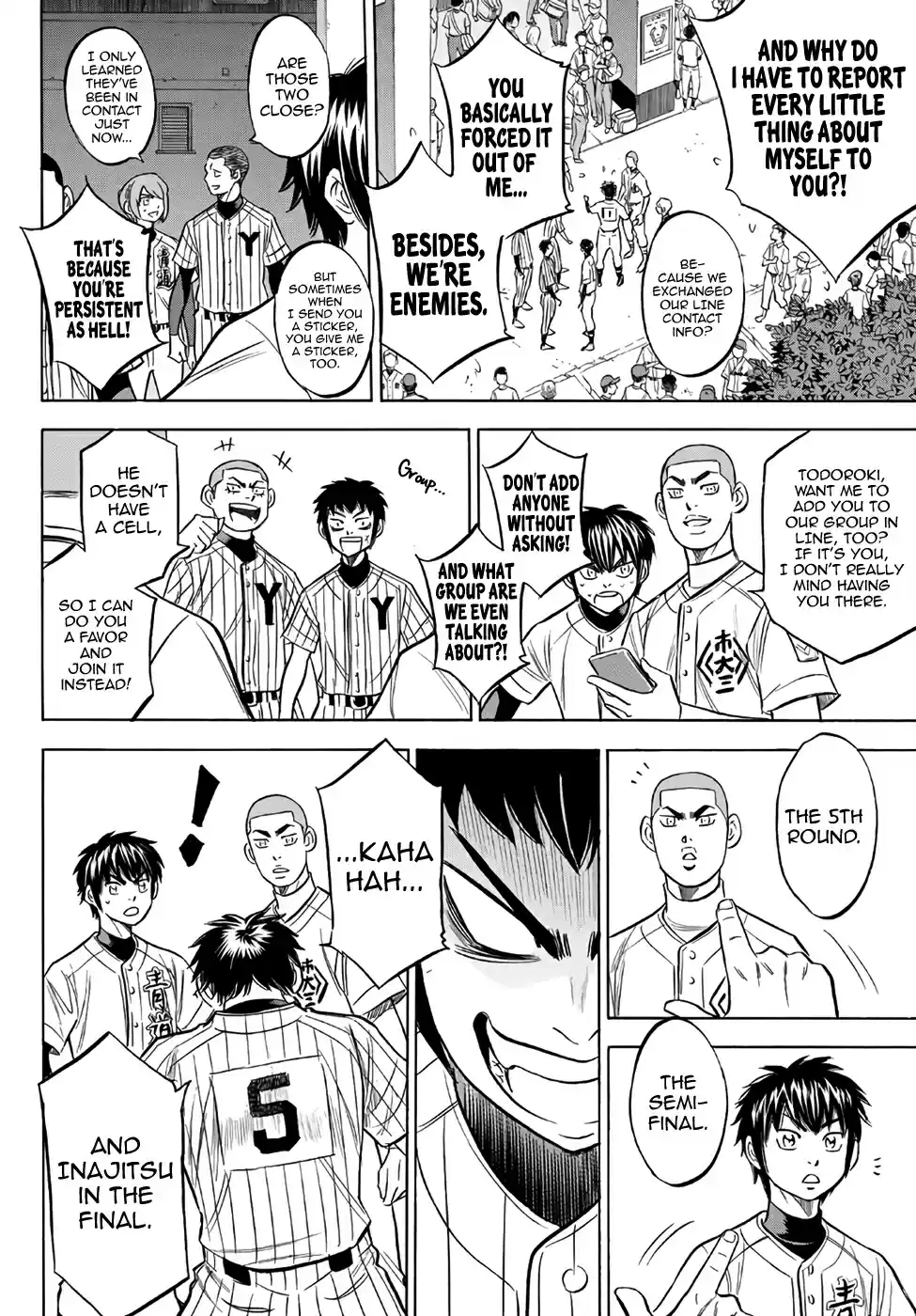 Diamond no Ace Act II Ch. 143 Greetings