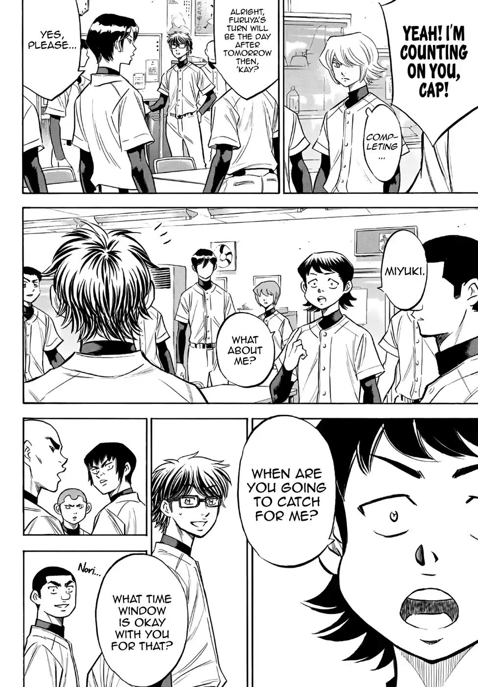 Diamond no Ace Act II Ch. 143 Greetings