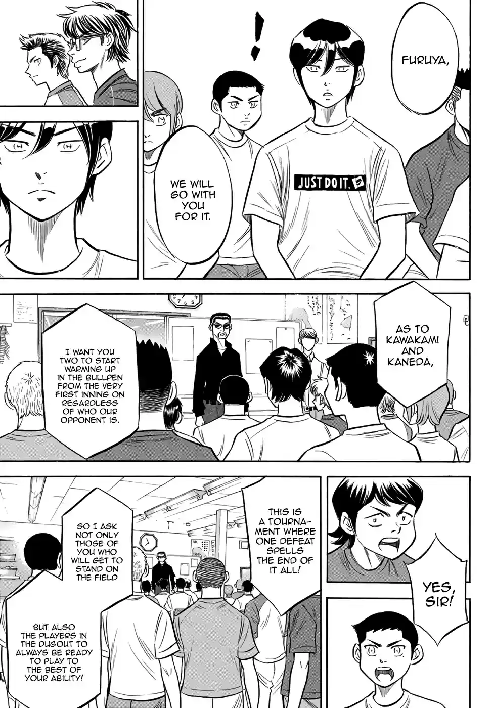 Diamond no Ace Act II Ch. 145 Pep Talk