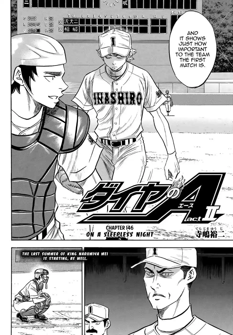 Diamond no Ace Act II Ch. 146 On A Sleepless Night
