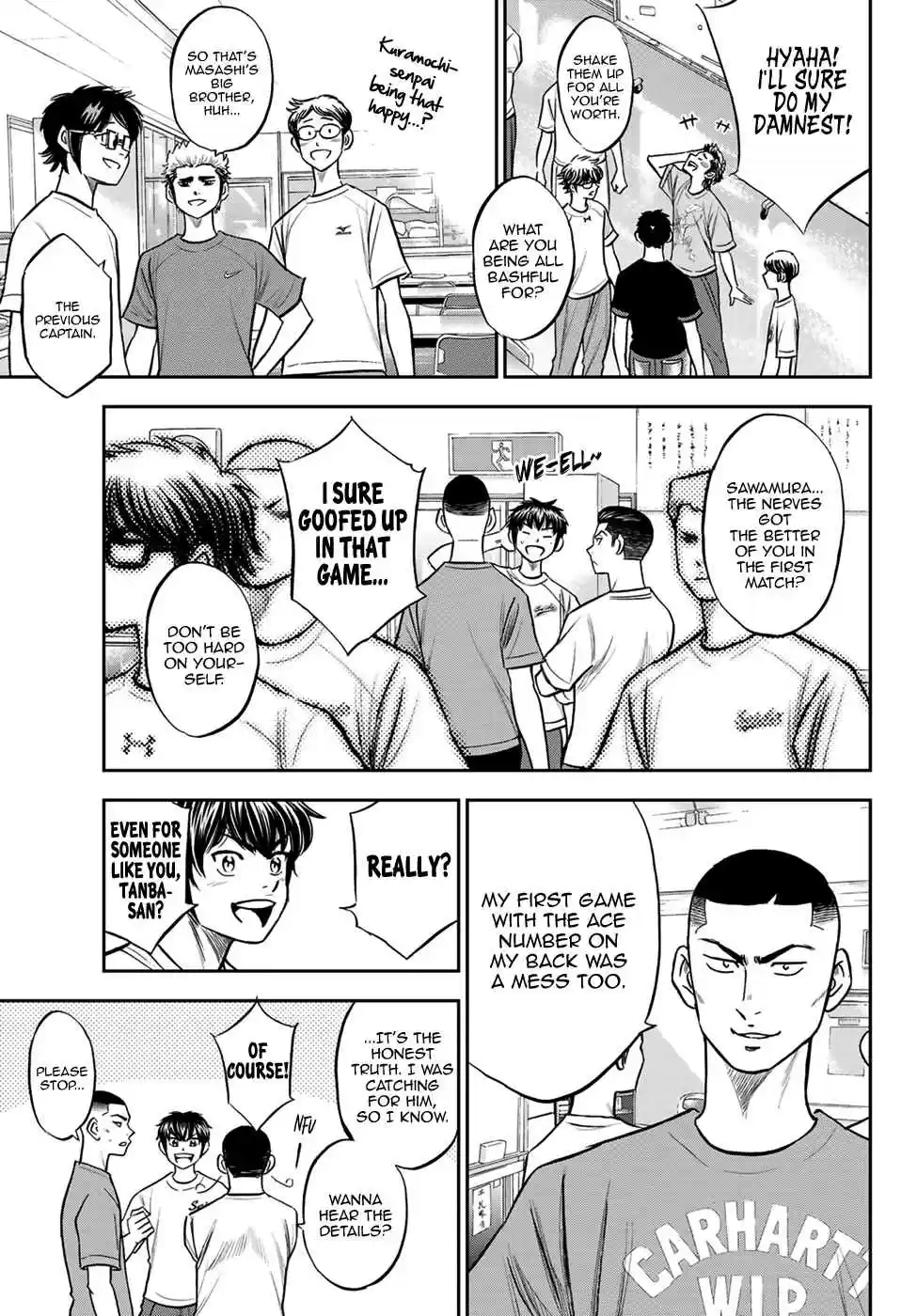 Diamond no Ace Act II Ch. 221 Discomfort