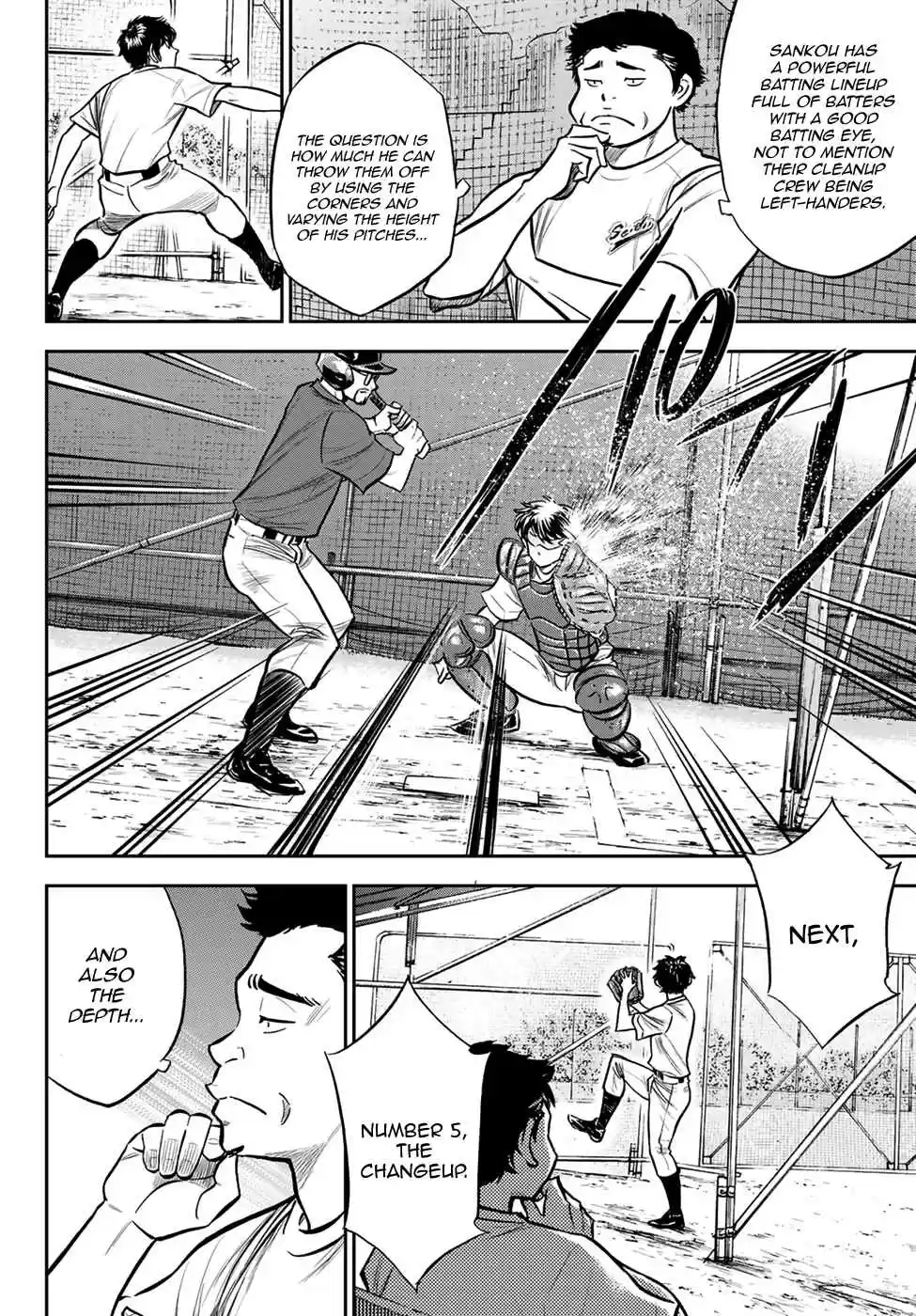 Diamond no Ace Act II Ch. 221 Discomfort