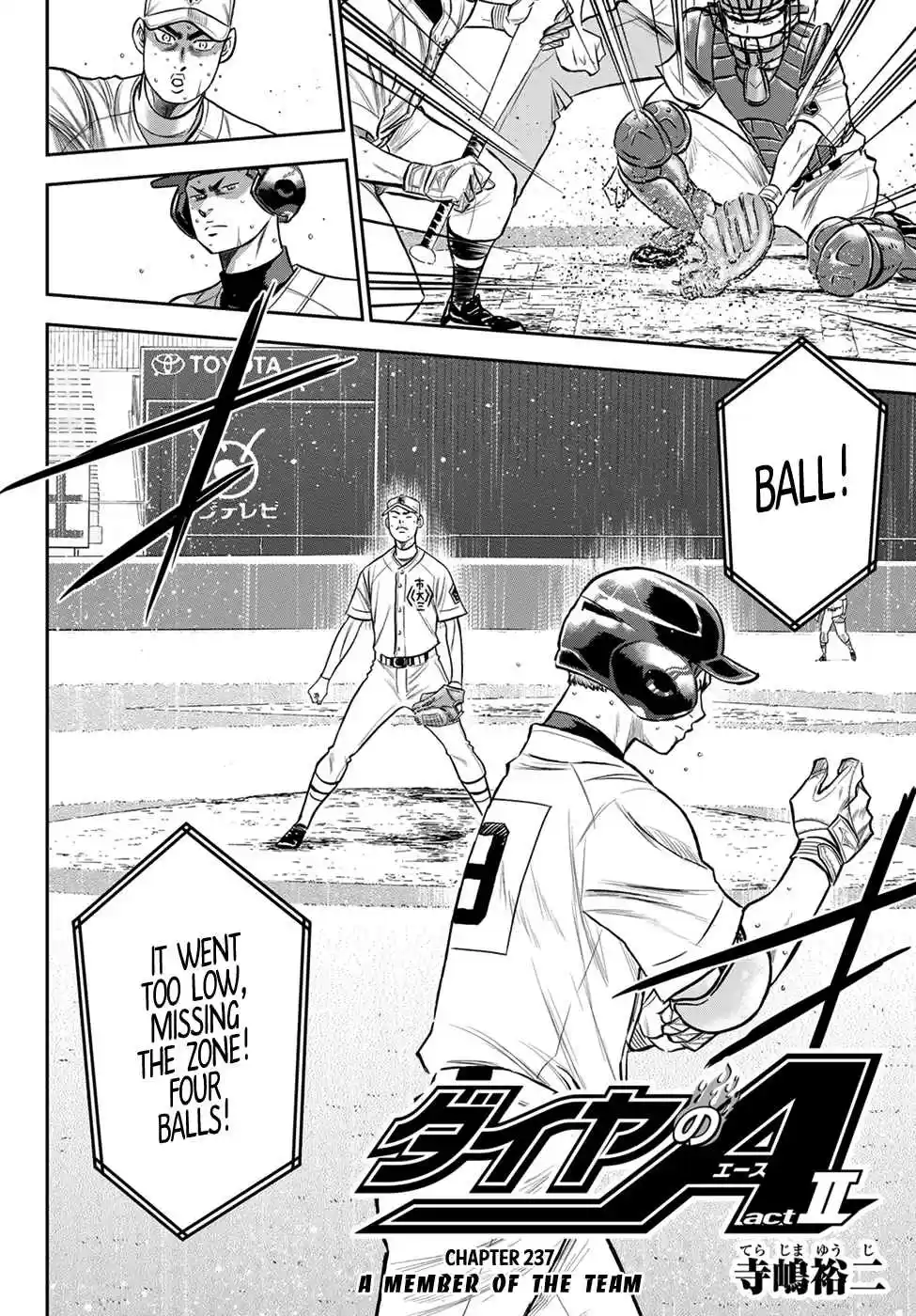Diamond no Ace: Act II Ch. 237 A Member of the Team