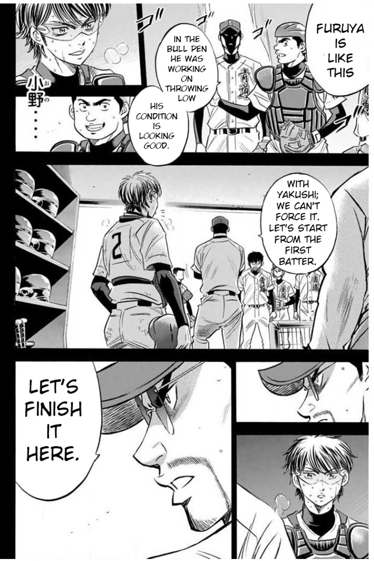 Diamond no Ace Vol. 46 Ch. 408 Failure as the Captain