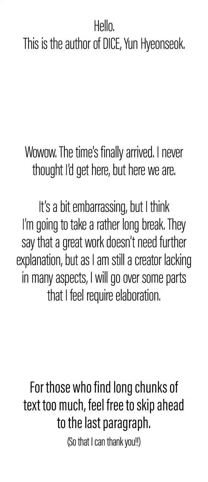 DICE: The Cube That Changes Everything 388 Afterword [END]