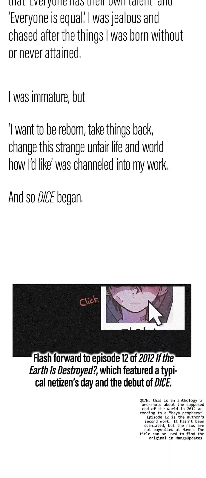 DICE: The Cube That Changes Everything 388 Afterword [END]