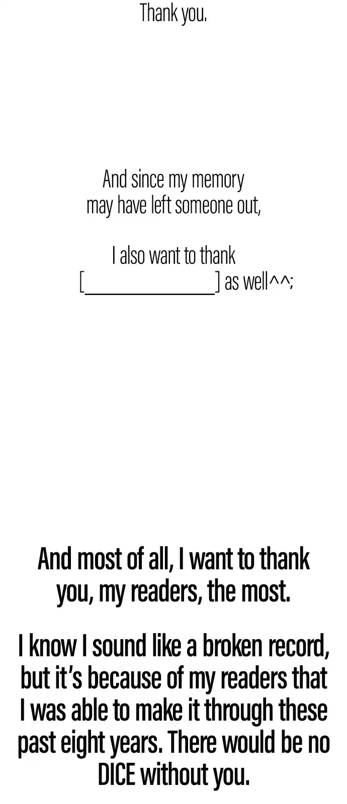 DICE: The Cube That Changes Everything 388 Afterword [END]