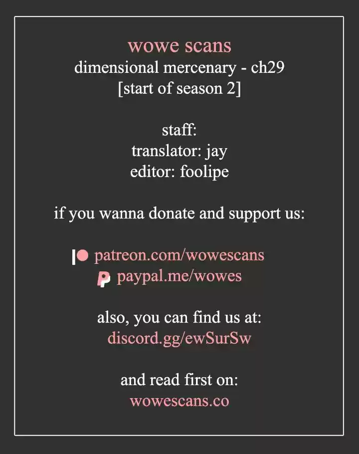 Dimensional Mercenary ( Other World Warrior ) Chapter 29