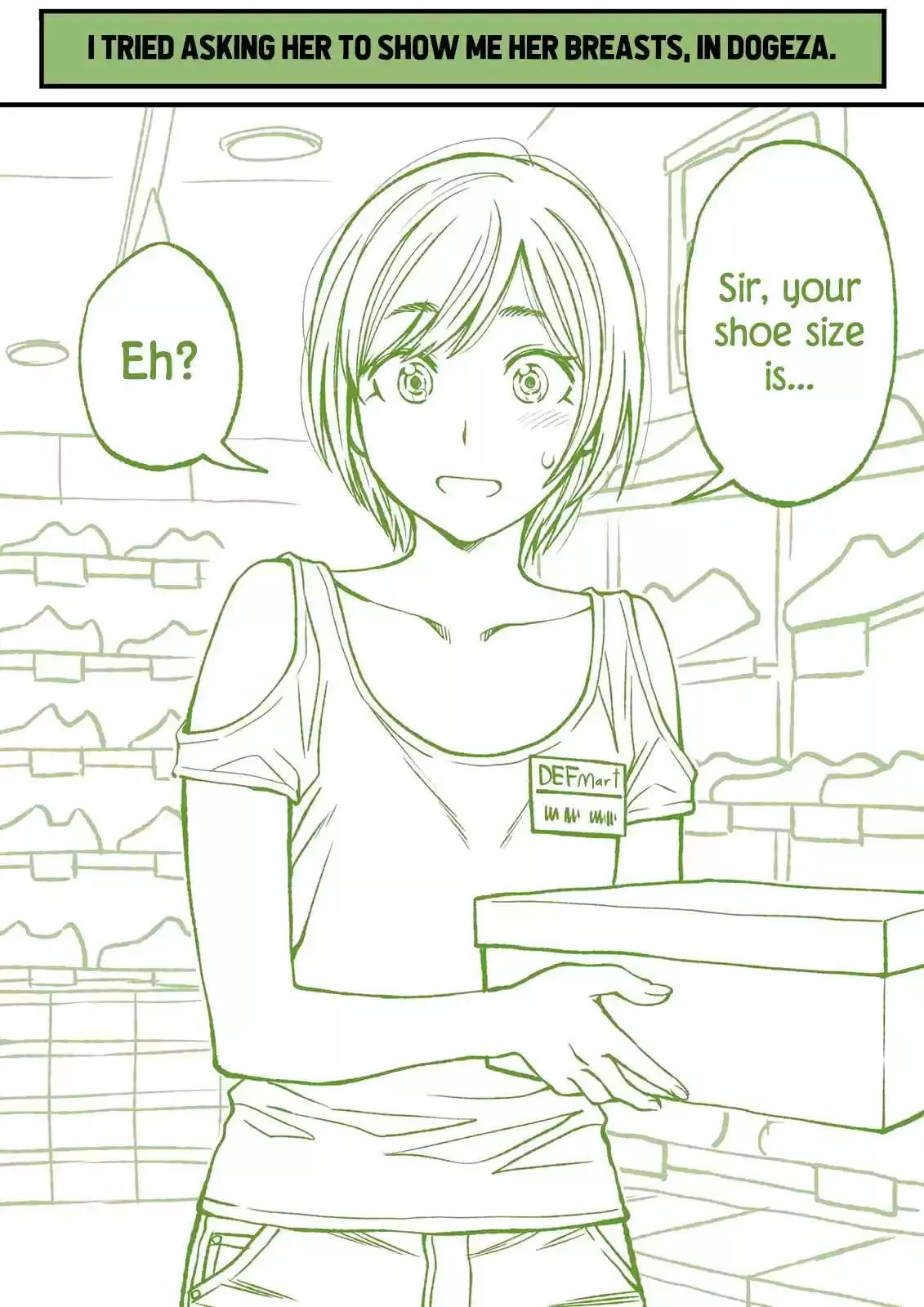 Dogeza De Tanondemita Ch. 32 Shoe Store Employee