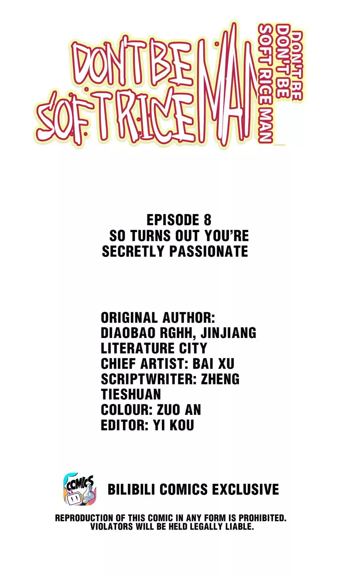 Don't Be Soft Rice Man 8.1 So Turns Out You’re Secretly Passionate