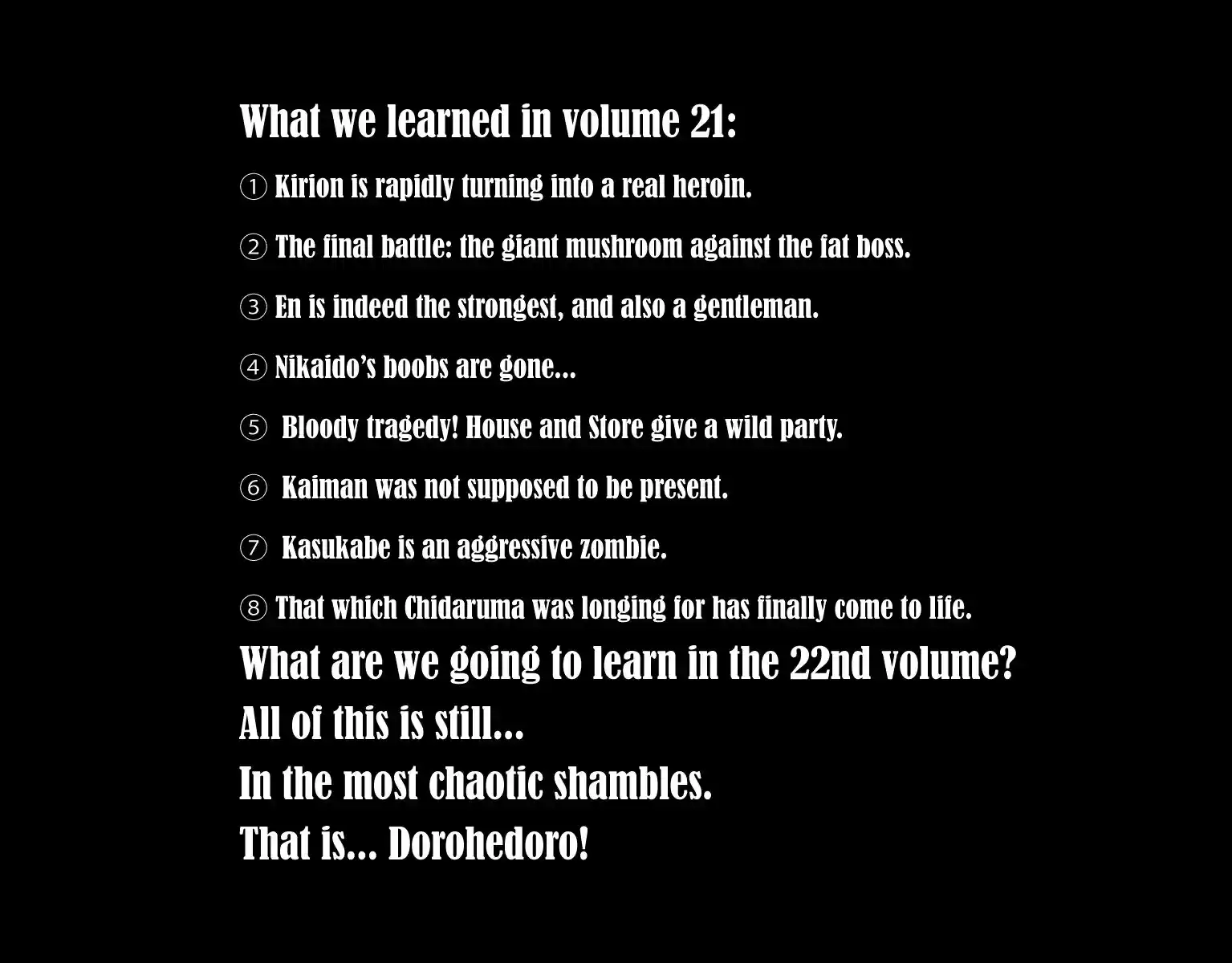 Dorohedoro vol.21 ch.147.5