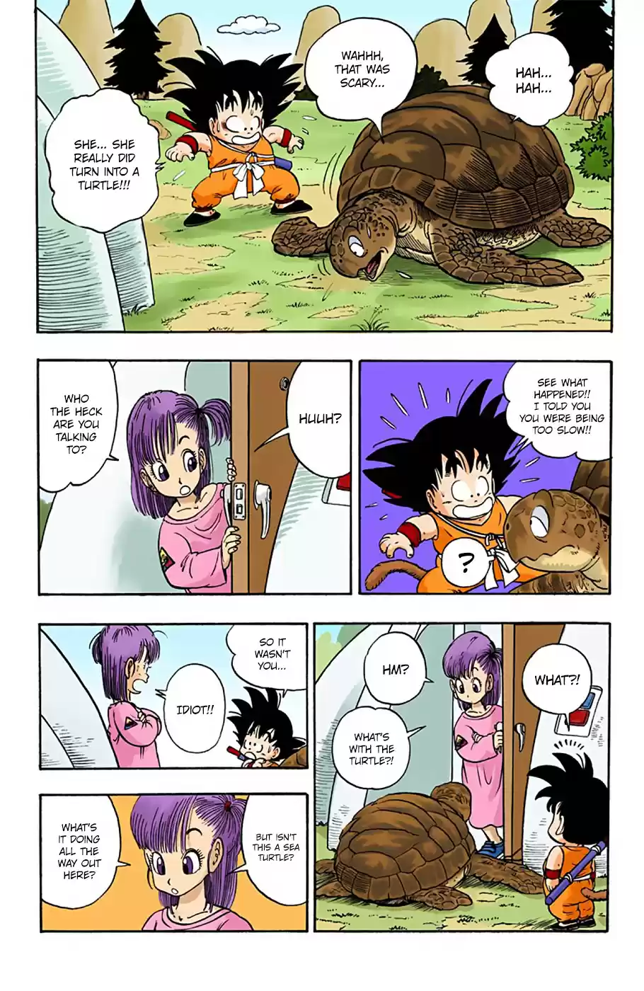 Dragon Ball Digital Colored Comics Vol. 1 Ch. 3 Goku Runs to the Beach