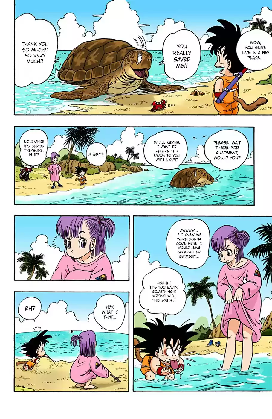 Dragon Ball Digital Colored Comics Vol. 1 Ch. 3 Goku Runs to the Beach
