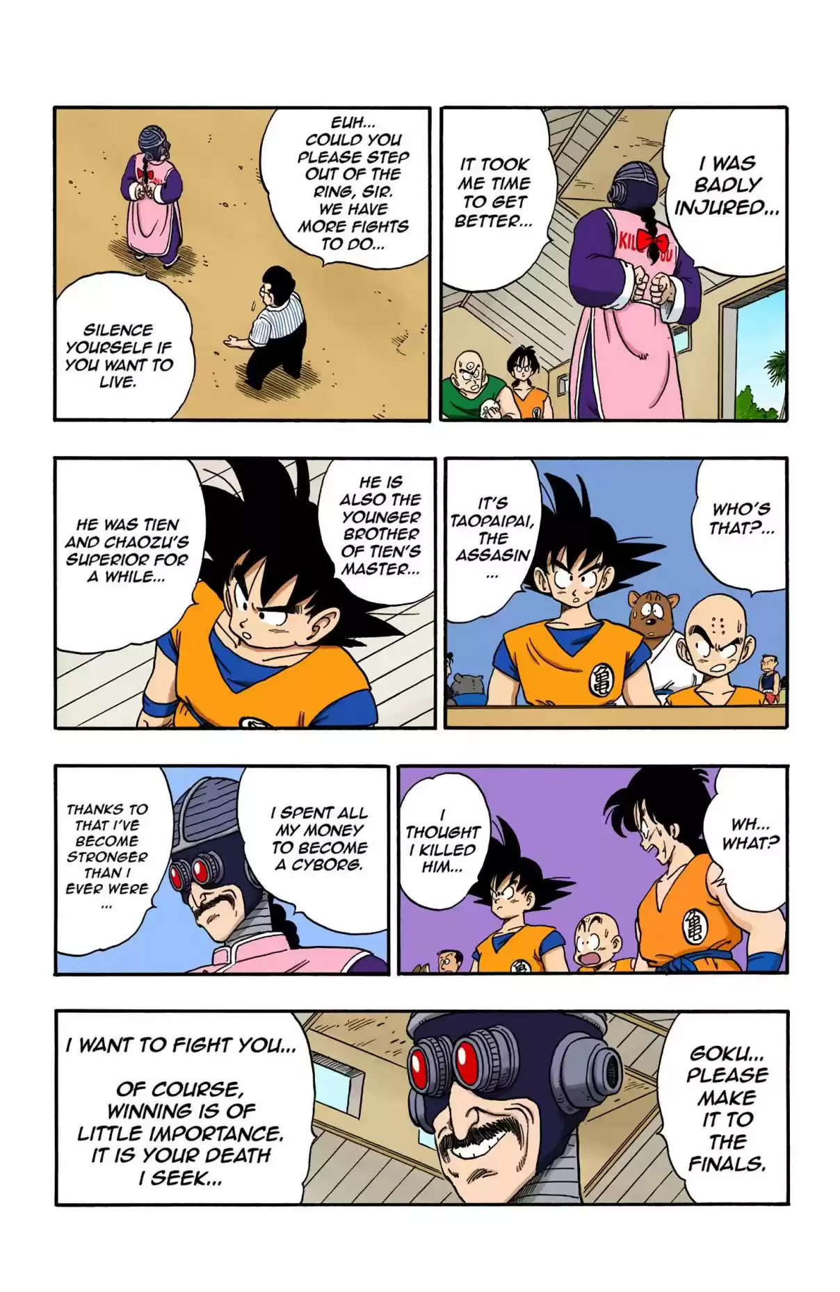 Dragon Ball Digital Colored Comics Vol. 14 Ch. 168 The 8 Finalists